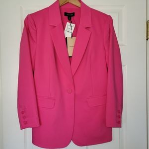 Nordstrom Halogen Pink Magenta Single Button Blazer